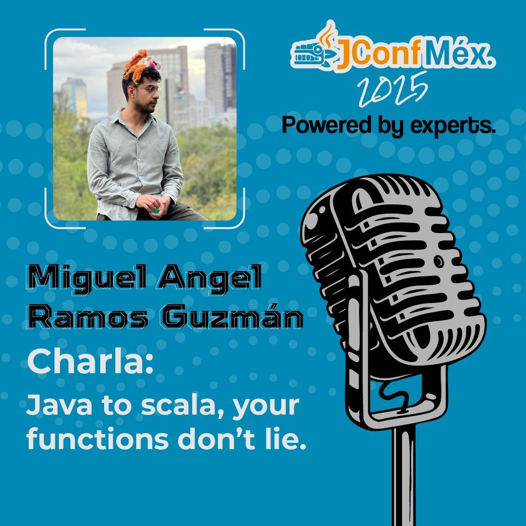 🔥 ¡Un verdadero sabio de la JVM!
Miguel Angel Ramos Guzmán llega a #JConfMéx2025 con años de evolución en código funcional y buenas prácticas.
📅 7 de junio – Guadalajara
🎟️ Adquiere tus boletos aquí: eventos.jconf.mx/event/2/jconf-…
#MiguelAngelRamos #JavaCommunity #ScalaDev #JVM