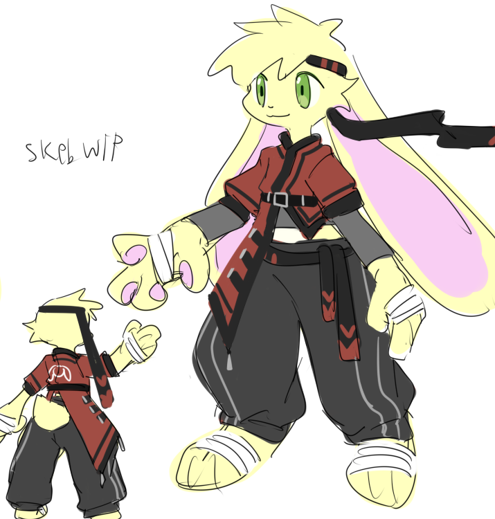 skeb次。衣装デザイン作成委託だから考えた。
ありがちサイバーパンクと最近ハマってる創作系ファッション（格闘家）
3Dモデル化する時揺れもの多いとリテイクになるらしいんで揺れものは減らしときました（byEB）