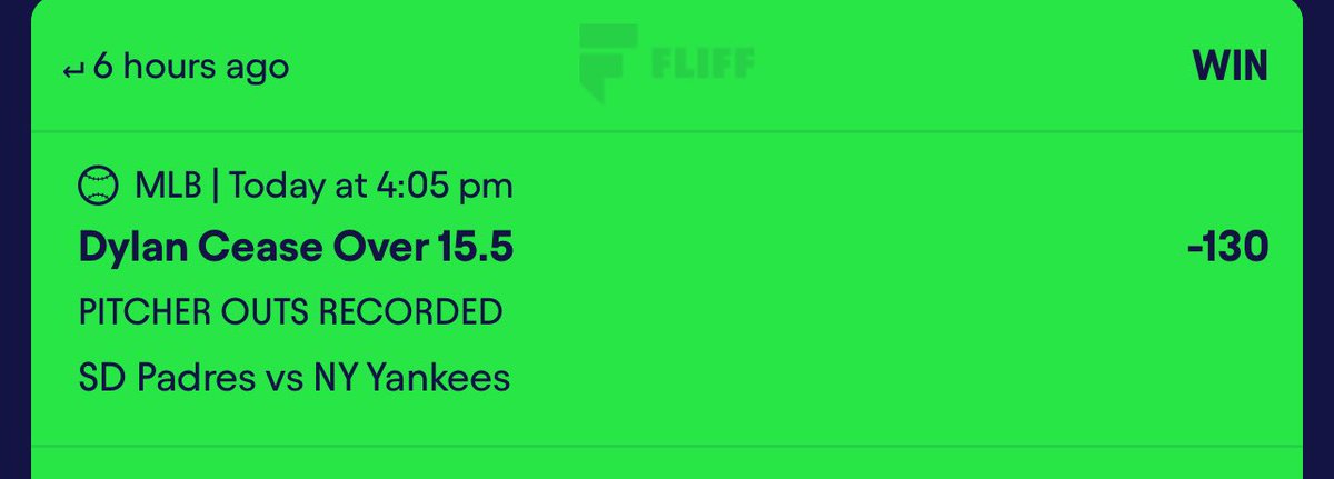 CrashProps's tweet photo. Cease cashes with ease ✅

#GamblingCommunity #GamblingX #SportsPicks #MLB #NBA #NFL #CFB #Fliff #PrizePicks #ChalkBoard #MLBpicks #CrashProps https://t.co/uPIR5f2Jen