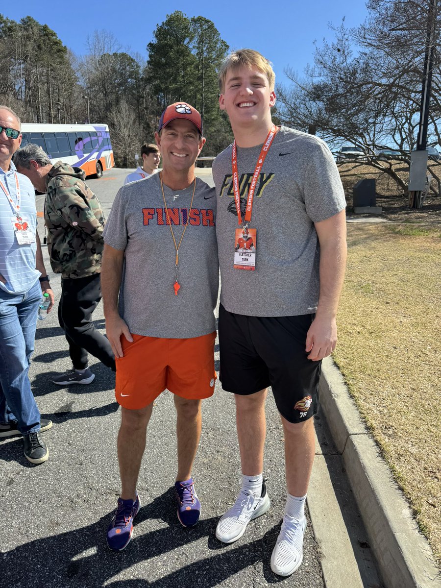 Fletcher Turk (@fletcher_turk1) on Twitter photo After a great talk with <a href="/CoachMattLuke/">Matt Luke</a> I am blessed to say I have received an offer from Clemson. <a href="/jonathan_gess/">Jonathan Gess</a> <a href="/CoachKDallas/">Coach Kenny Dallas</a> <a href="/Danny__mejia/">Danny Mejia</a> <a href="/SpencerGArnold/">Spencer Arnold</a> <a href="/coach_dwise/">Coach D Wise</a> <a href="/coachheavyd/">Michael Davis</a> After a great talk with <a href="/CoachMattLuke/">Matt Luke</a> I am blessed to say I have received an offer from Clemson. <a href="/jonathan_gess/">Jonathan Gess</a> <a href="/CoachKDallas/">Coach Kenny Dallas</a> <a href="/Danny__mejia/">Danny Mejia</a> <a href="/SpencerGArnold/">Spencer Arnold</a> <a href="/coach_dwise/">Coach D Wise</a> <a href="/coachheavyd/">Michael Davis</a>