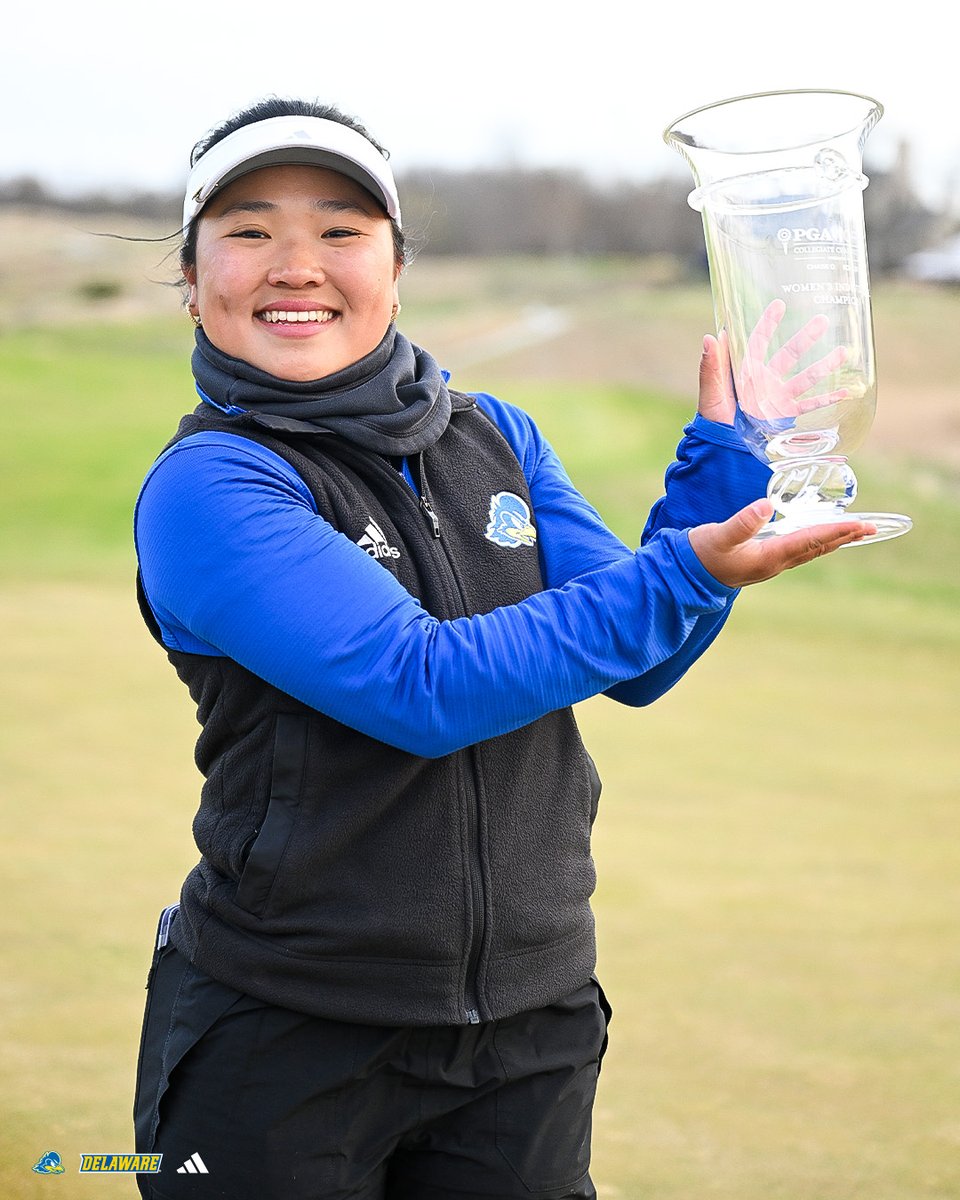 DelawareWGOLF's tweet image. Comeback complete! Hyunji is the 2025 PGA WORKS Collegiate National Champion! ๐
