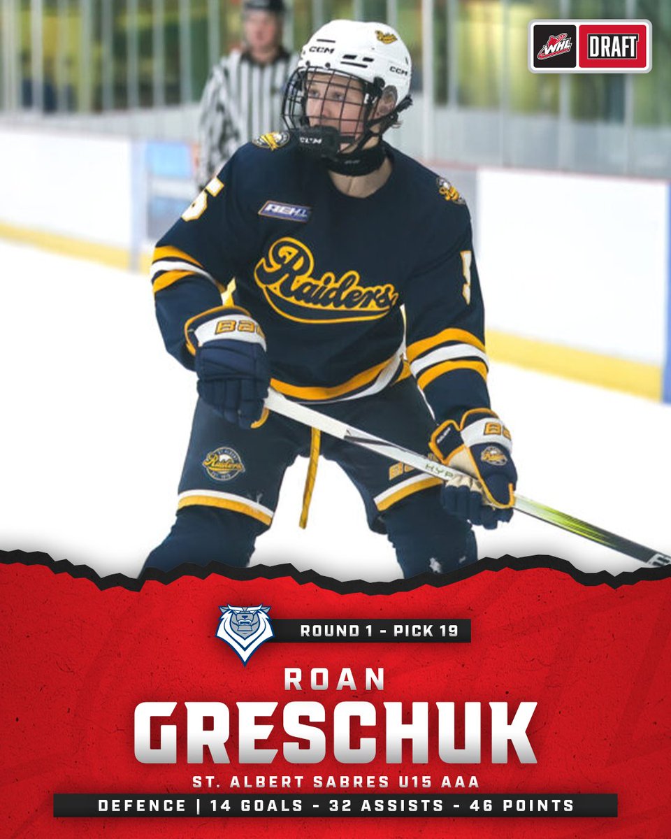 Western Hockey League (@thewhl) on Twitter photo With the 19th-overall selection in the 2025 WHL Prospects Draft, the <a href="/victoriaroyals/">Victoria Royals</a> select Roan Greschuk from the St. Albert Sabres U15 AAA. #WHLDraft With the 19th-overall selection in the 2025 WHL Prospects Draft, the <a href="/victoriaroyals/">Victoria Royals</a> select Roan Greschuk from the St. Albert Sabres U15 AAA. #WHLDraft