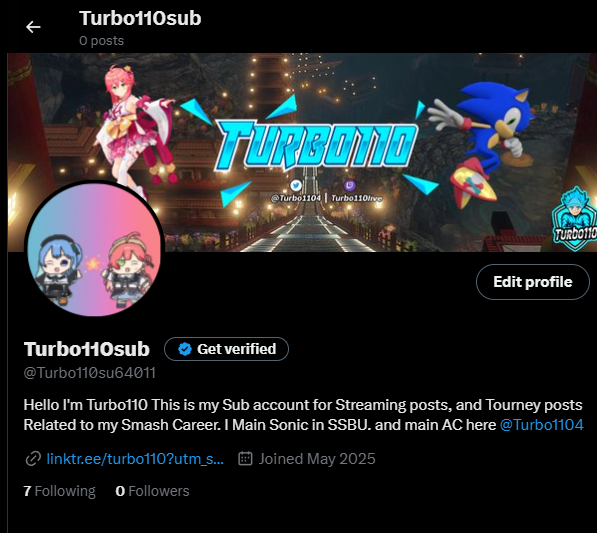 A Sub account has been made! Feel free to look into it! x.com/Turbo110su64011