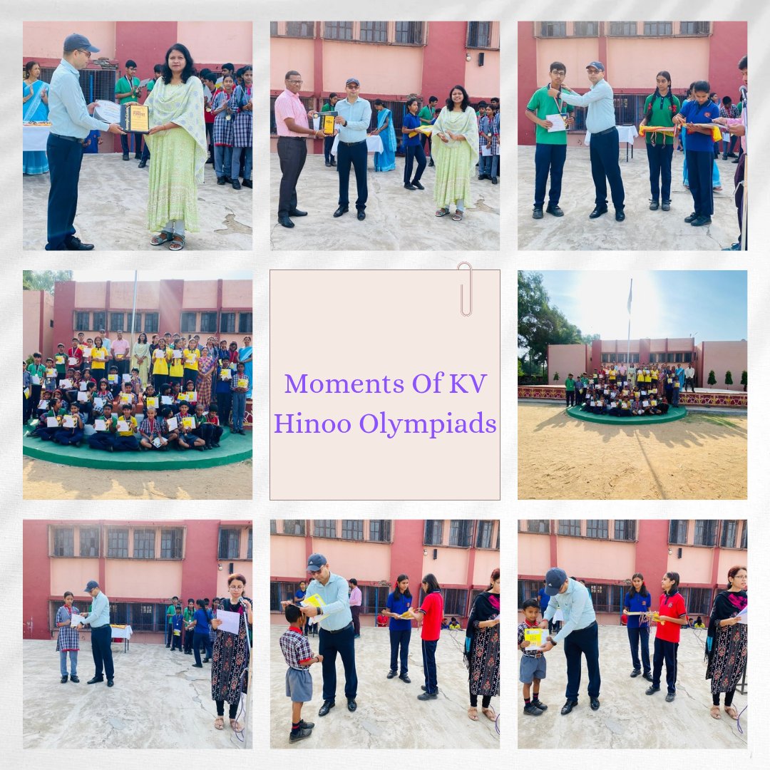 #PMShri #KendriyaVidyalaya Hinoo celebrates the golden blooms who brought laurels in SOF and Hummingbird Olympiads! A day of big inspirations and motivations for the rest of the students for the academic session ahead!
#olympiad