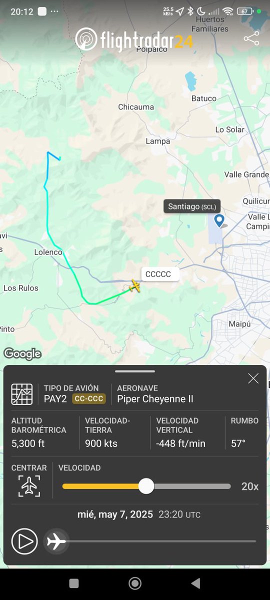 Alejandro Alegria 🌴 (@alegriagonzaa) on Twitter photo 21:25 | 🚨#URGENTE #Curacavi Sale R1 en apoyo a B1 B3 CB Curacavi por CAIDA DE AVIONETA en Camino Alhué - Ruta G-864.
Ultimo registro.
<a href="/reddeemergencia/">Red de Emergencia ONG</a> <a href="/RNE_Alpha_8/">Carlos Coray</a> @carlos_tmk <a href="/biobio/">BioBioChile</a> <a href="/24HorasTVN/">24 Horas</a> <a href="/cleivamoris/">🚨🚨Claudio Leiva Moris 🚒🚒🇵🇸</a> <a href="/djgraff_German/">German Espinoza</a> 21:25 | 🚨#URGENTE #Curacavi Sale R1 en apoyo a B1 B3 CB Curacavi por CAIDA DE AVIONETA en Camino Alhué - Ruta G-864.
Ultimo registro.
<a href="/reddeemergencia/">Red de Emergencia ONG</a> <a href="/RNE_Alpha_8/">Carlos Coray</a> @carlos_tmk <a href="/biobio/">BioBioChile</a> <a href="/24HorasTVN/">24 Horas</a> <a href="/cleivamoris/">🚨🚨Claudio Leiva Moris 🚒🚒🇵🇸</a> <a href="/djgraff_German/">German Espinoza</a>
