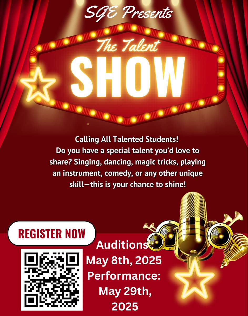 🌟📣Scholar bobcat talent, we want you! Get ready for an incredible opportunity! SGE Presents: Talent Show Auditions on 5/8 during Specials! 🎤✨ We can't wait to see you! 🌟🌟<a href="/ManorISD/">Manor ISD</a>