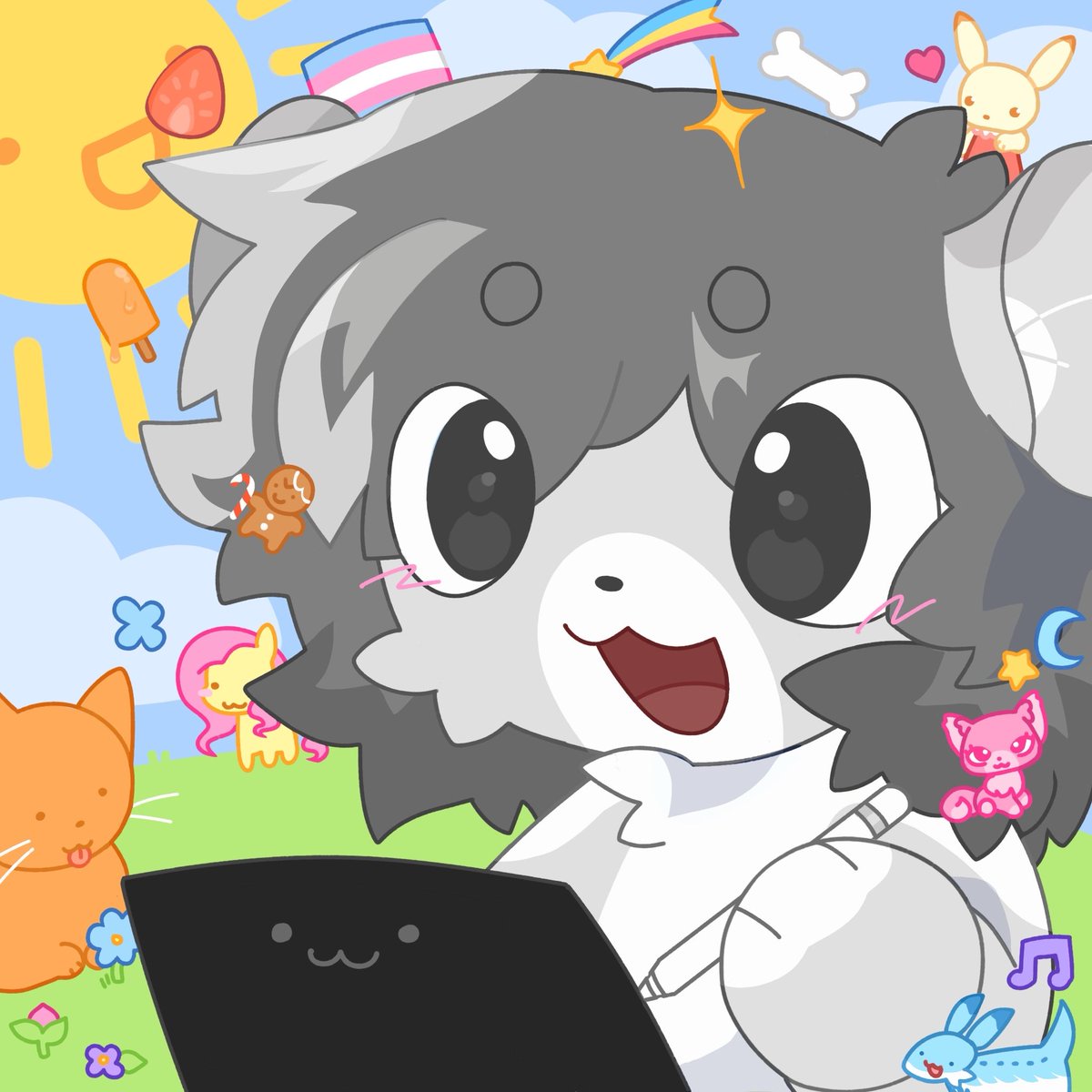 🍓 new profile picture of chilly :3 #furry #furryartworks #furryartworks #commissionopen #Fursona