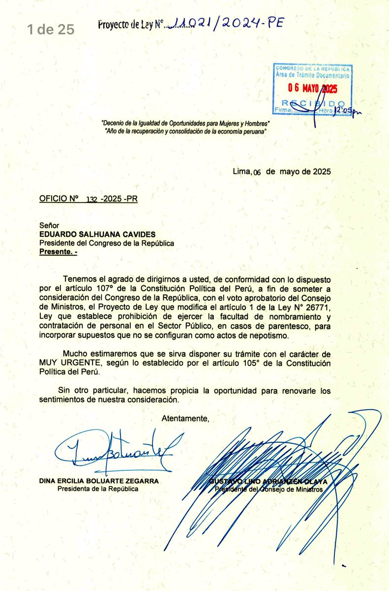 #Grave #URGENTE este PL de  <a href="/presidenciaperu/">Presidencia del Perú 🇵🇪</a> <a href="/pcmperu/">Consejo de Ministros</a> es realmente el colmo!!! Como se recordará la mayoría parlamentaria aprobó una nueva ley general de contrataciones públicas, y ahora Dina presenta un proyecto de ley para exonerar algunos supuestos de la prohibición de
