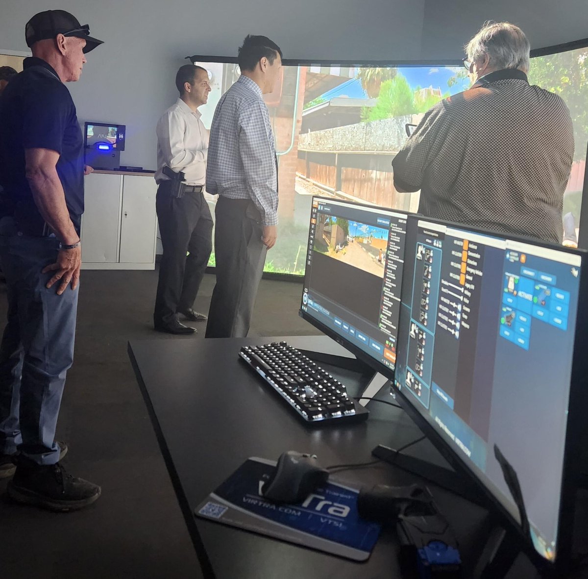 VirtraSystems's tweet photo. What does it feel like to make a life-or-death decision in seconds? Maricopa County Attorney's Office in downtown Phoenix got the change to find out at last week's Media Day. Learn more at https://t.co/sdDqnHEZ1I. #VirTra #Maricopacountyattorneysoffice https://t.co/Tmthdvp9IO
