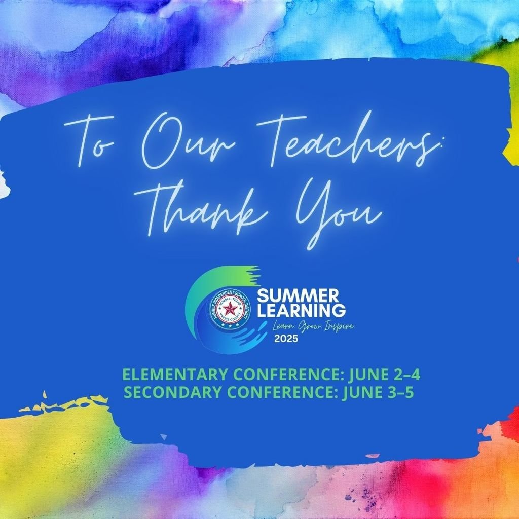 Humble ISD PL (@humbleisd_pl) on Twitter photo 💙 Thank you, teachers—this week we’re celebrating your heart, your hustle, your impact.
💫 Let us return the favor with a week of learning made for YOU.
📚 Elem: June 2–4 | Sec: June 3–5
<a href="/HumbleISD/">Humble ISD</a> <a href="/HumbleISD_PL/">Humble ISD PL</a>
#TeacherAppreciationWeek #LearnGrowInspire25 💙 Thank you, teachers—this week we’re celebrating your heart, your hustle, your impact.
💫 Let us return the favor with a week of learning made for YOU.
📚 Elem: June 2–4 | Sec: June 3–5
<a href="/HumbleISD/">Humble ISD</a> <a href="/HumbleISD_PL/">Humble ISD PL</a>
#TeacherAppreciationWeek #LearnGrowInspire25