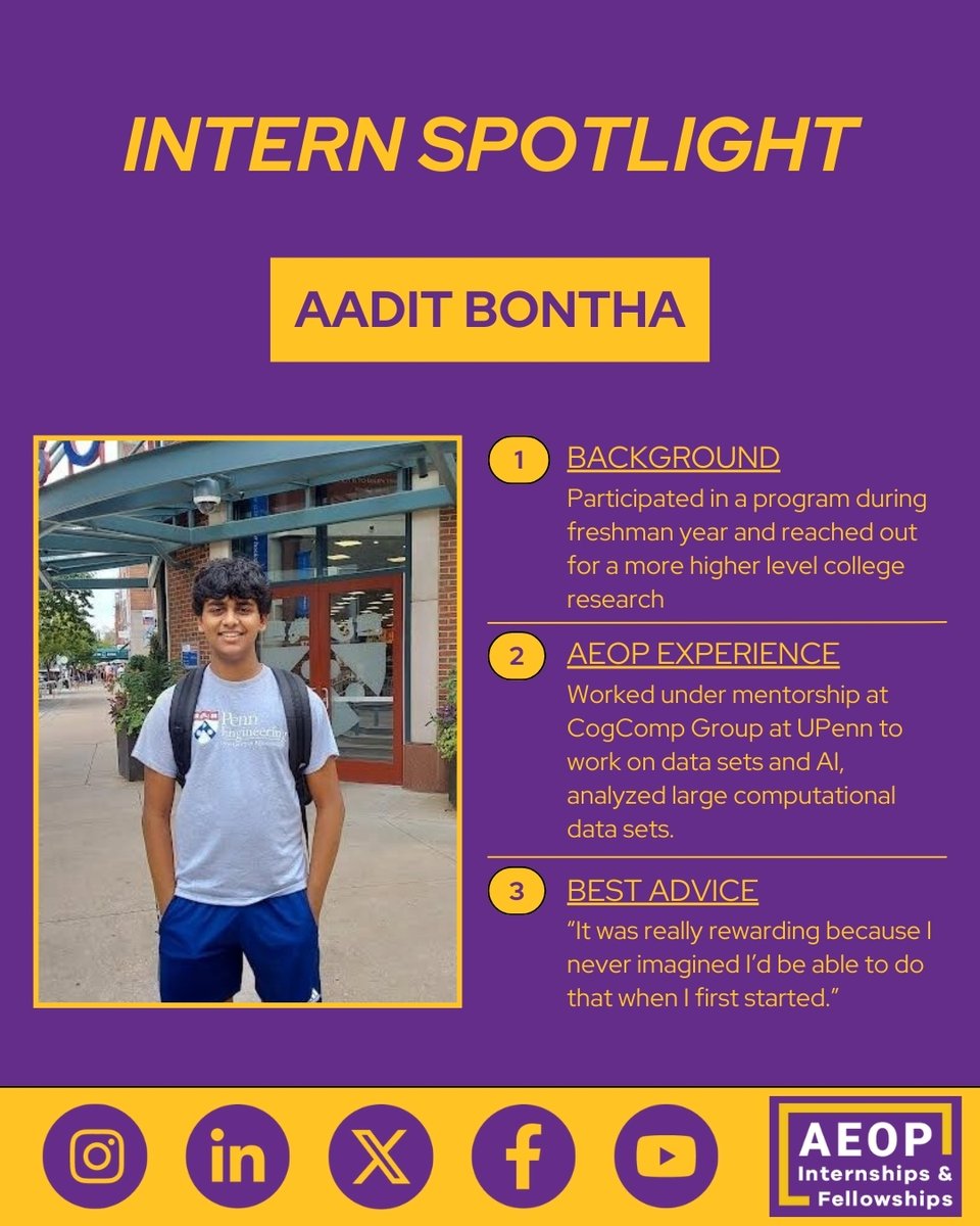AEOP Internships and Fellowships tweet media