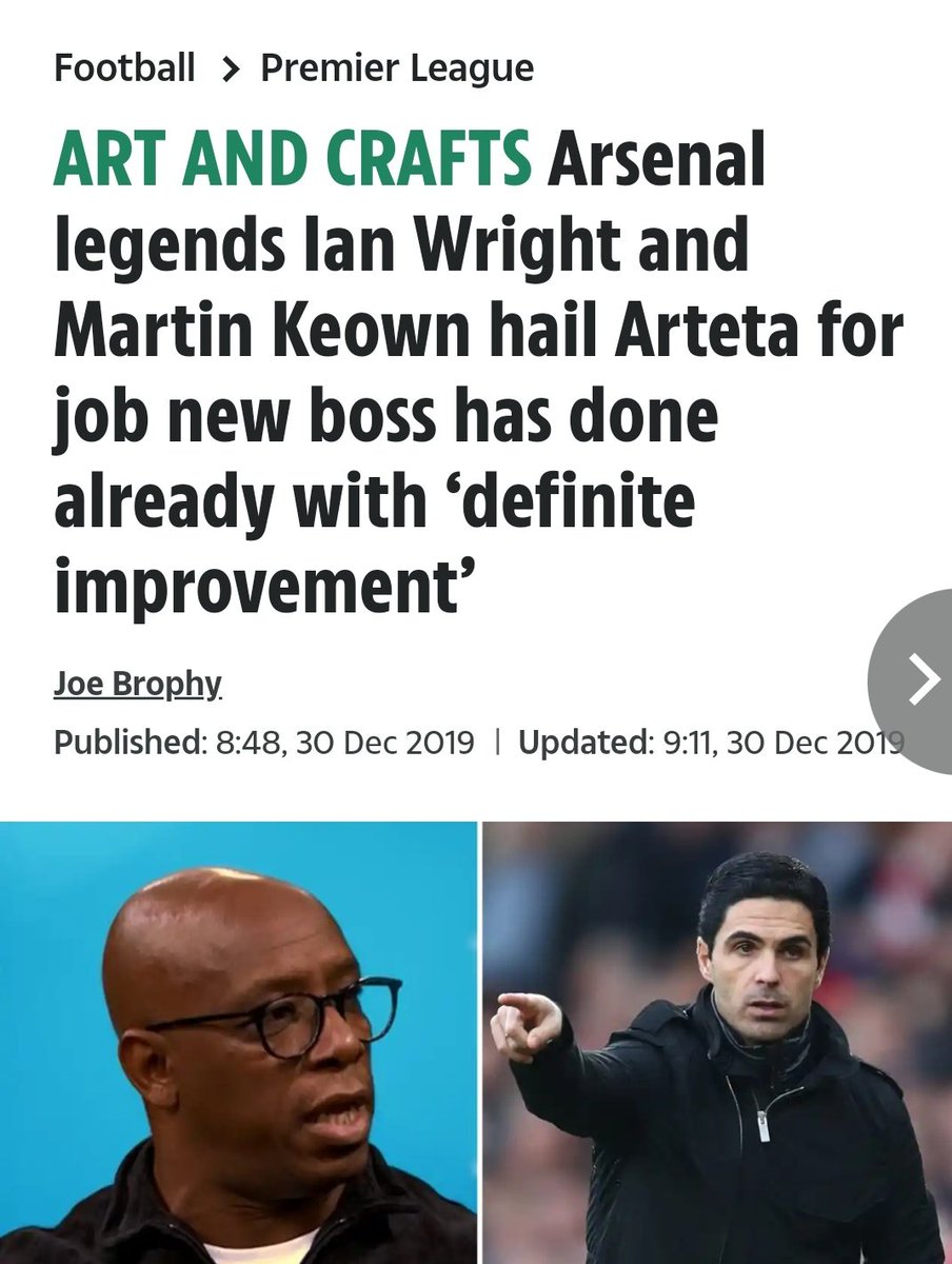 Keown and Wright will be saying the same thing this week that they were saying before we knew what Covid was 🤦‍♂️