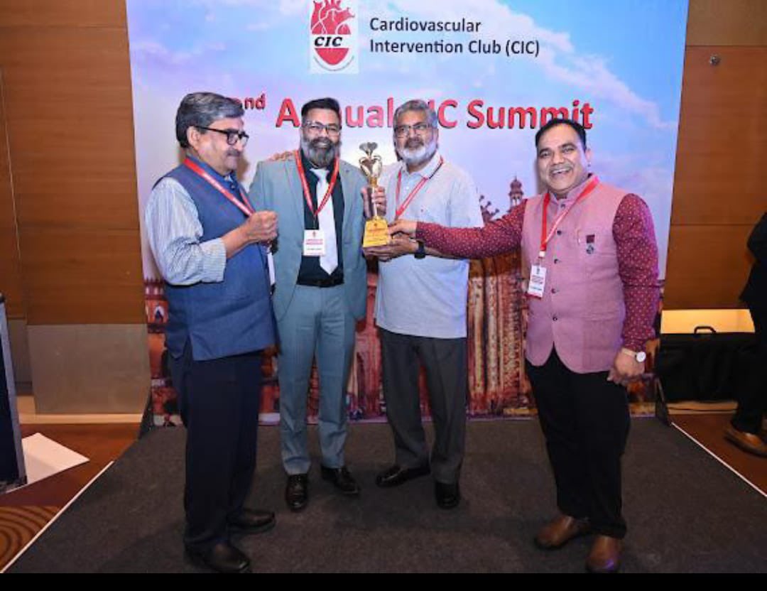 ankitbusy's tweet image. It's a tremendous honor to represent the Cardio Dept of AIIMS Rbl as a speaker at the CIC conference recently in Lucknow,. Furthermore, receiving title of Best Young Cardiologist, bestowed by esteemed legends like Prof. Dr RK Saran and Dr Prof VS Narayan former Heads of Lari KGMC