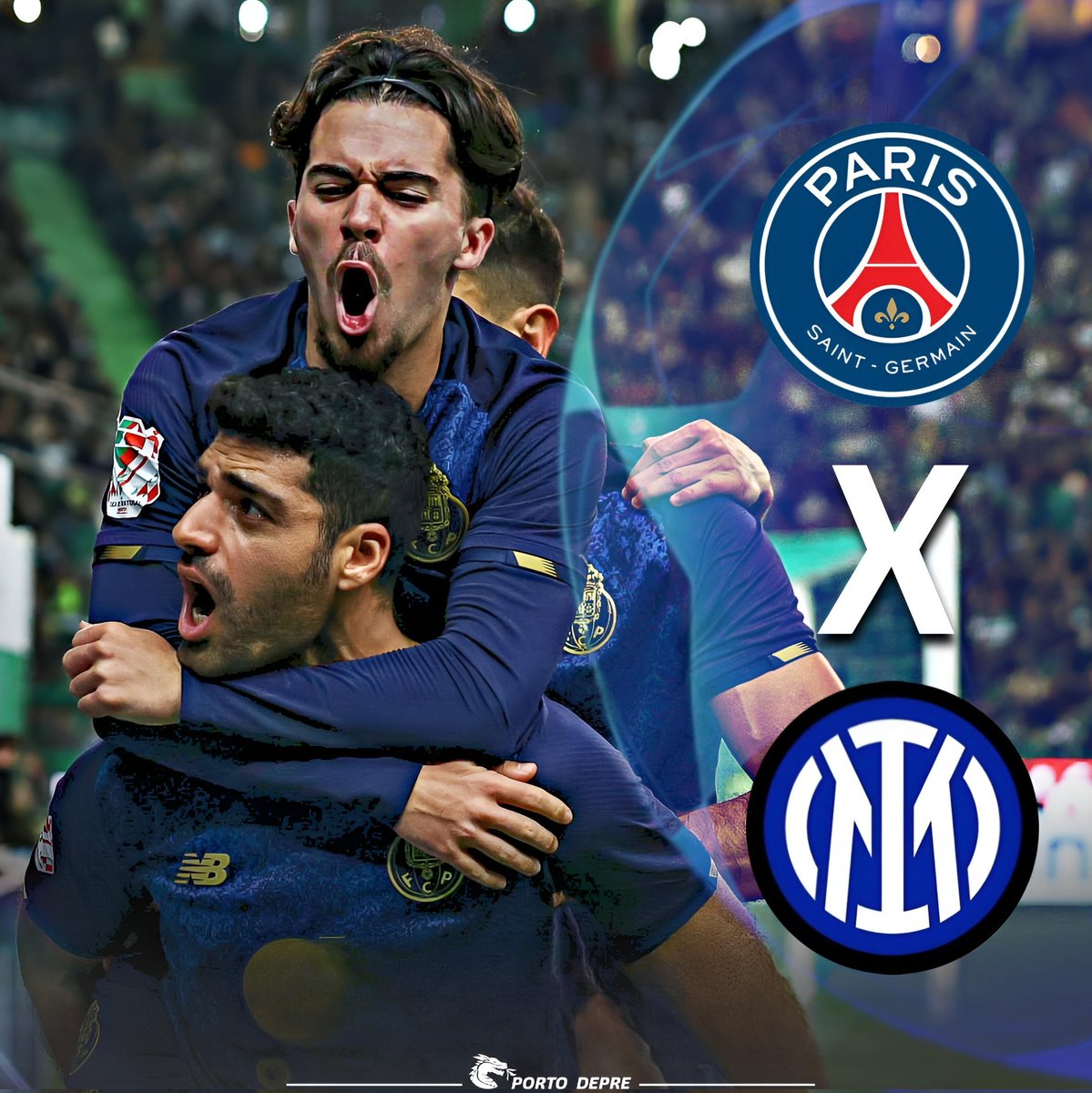 Vitinha e Taremi vão ser adversários na final da Champions League 💙