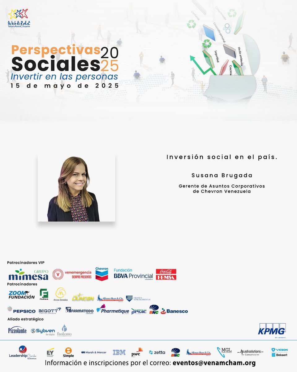 ¡Muy pronto nos vemos en nuestro seminario #PerspectivasSociales2025!

Te invitamos a disfrutar de nuestro panel titulado: El rol de la empresa en la capacitación y el desarrollo humano de la mano de extraordinarios expertos y a conocer sobre la inversión social en el país.