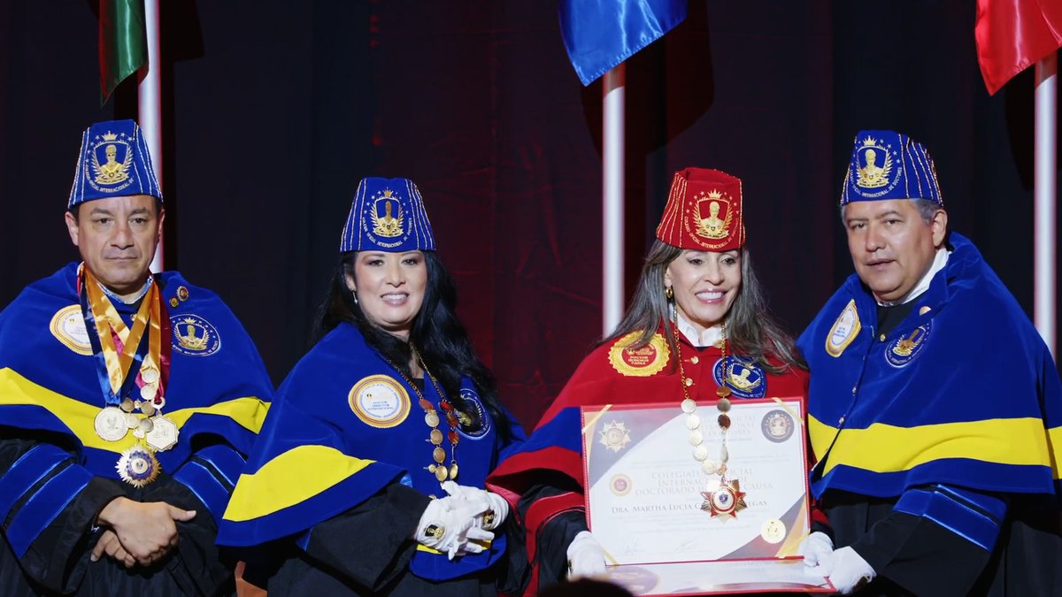 Doctores que recibieron la Colegiatura Oficial Internacional de Doctor Honoris Causa (Parte 5) en la XII Ceremonia Internacional de Colegiación realizado en Colombia:

Dr. Oscar López Cámbara
Dr. Ulises Cruz Fernández
Dra. María Medina Almendra
Dra. Martha Cuartas Vanegas
