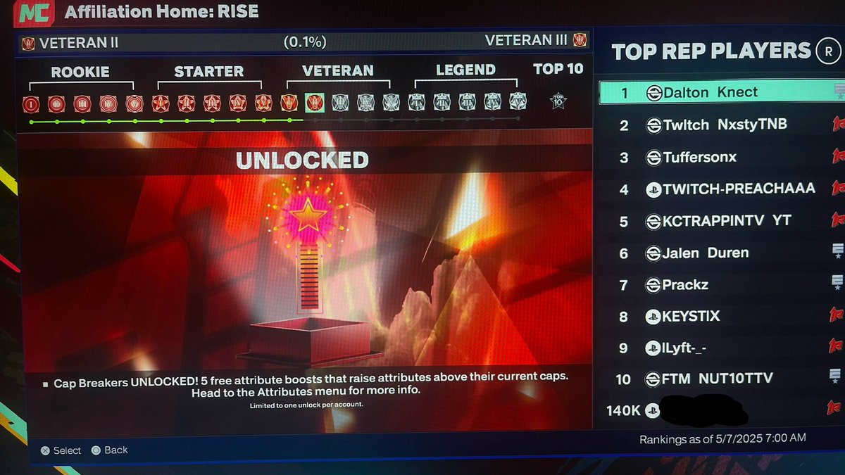 Vet 1 To Vet 2 Completed For <a href="/Tez1of1/">Tez</a> 🔥

Done in 1 Day 💨 

DM Me If you’re interested in purchasing Rep / Badges / Hot Zones 📲

Fast Completion Time☑️

#NBA2K25 #RepGrinder