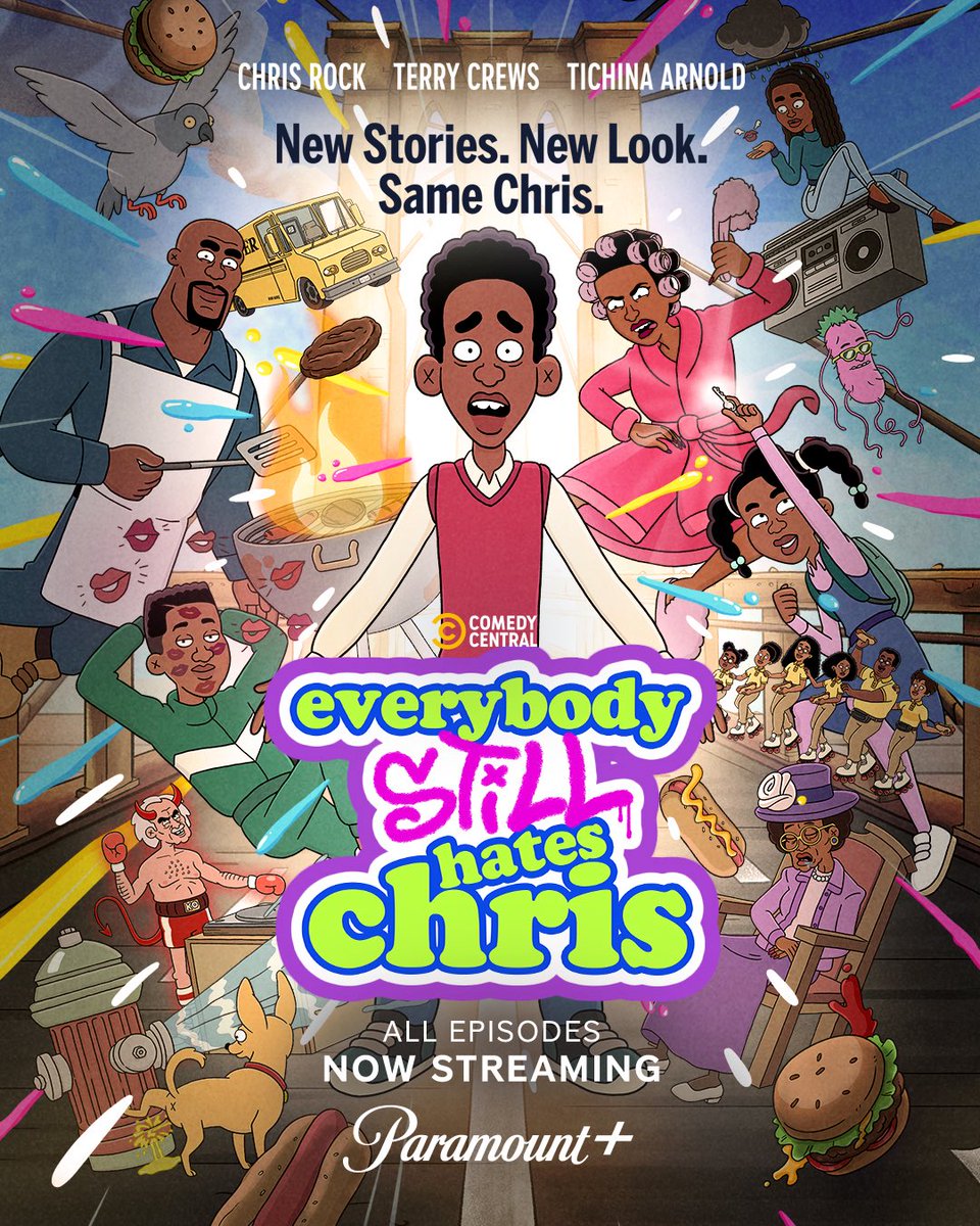 Thetimjohnsonjr's tweet photo. GOD IS GOOD!!!! Your favorite family is back. Season 1 of Everybody Still Hates Chris is now streaming on Paramount+‼️ Thank ya to this amazing cast and crew!!!! So blessed to be playing Young Chris!!! #comedy #everybodystillhateschris #animation #chrisrock #relatable https://t.co/PtAJ94akJF