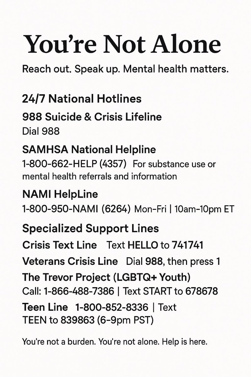 National_PBM's tweet photo. The brothers of Progressive Black Men, Inc. honors Mental Health Awareness Month πYour mental health matters. You are not alone, and there is help available 24/7. Whether youβre in crisis or just need someone to talk to, these resources are here for you.
#CKES https://t.co/PDPsJt1fQQ