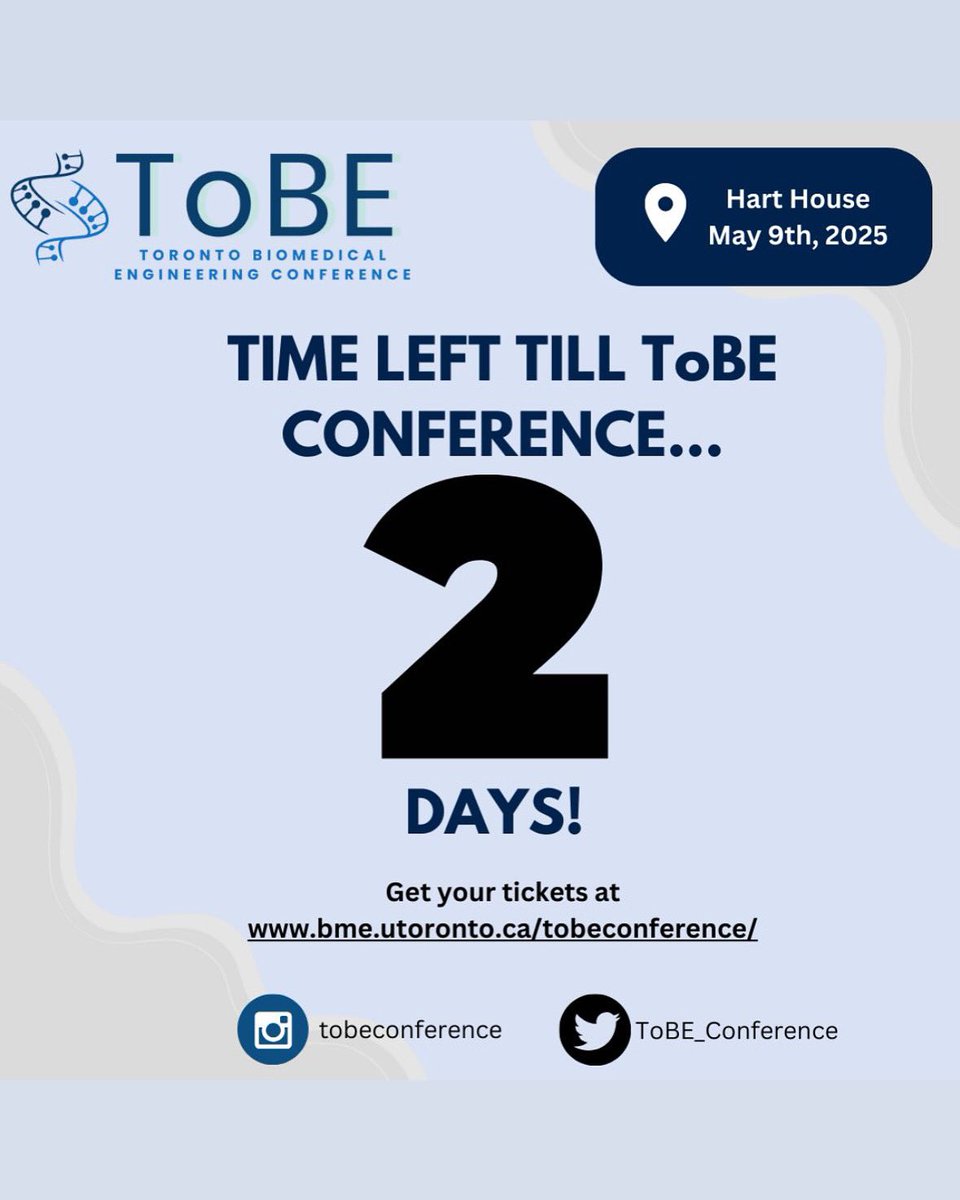 Only 2 days left until the #ToBE2025 conference! Hope to see you there!