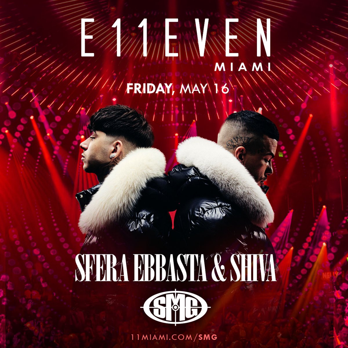 E11EVEN MIAMI (@11miami) on Twitter photo From San Siro to 305 🇮🇹
<a href="/sferaebbasta/">Sfera Ebbasta</a> & <a href="/shivahoniro/">SHIVA official</a> live from center stage Friday 5/16
Ci Vediamo Lì 🔗 11miami.com/smg From San Siro to 305 🇮🇹
<a href="/sferaebbasta/">Sfera Ebbasta</a> & <a href="/shivahoniro/">SHIVA official</a> live from center stage Friday 5/16
Ci Vediamo Lì 🔗 11miami.com/smg