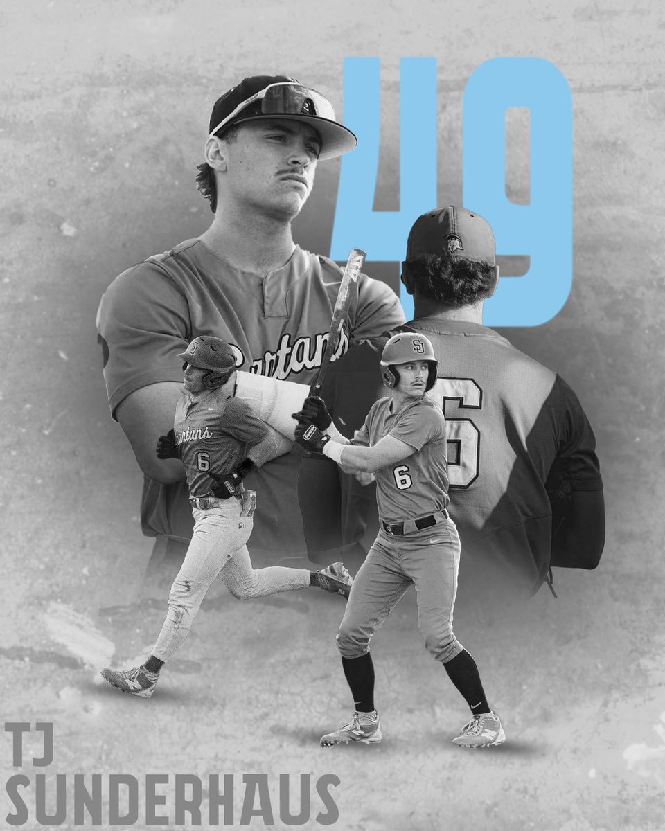 Congratulations to TJ Sunderhaus for breaking the single season hit record last night. Not done yet!
