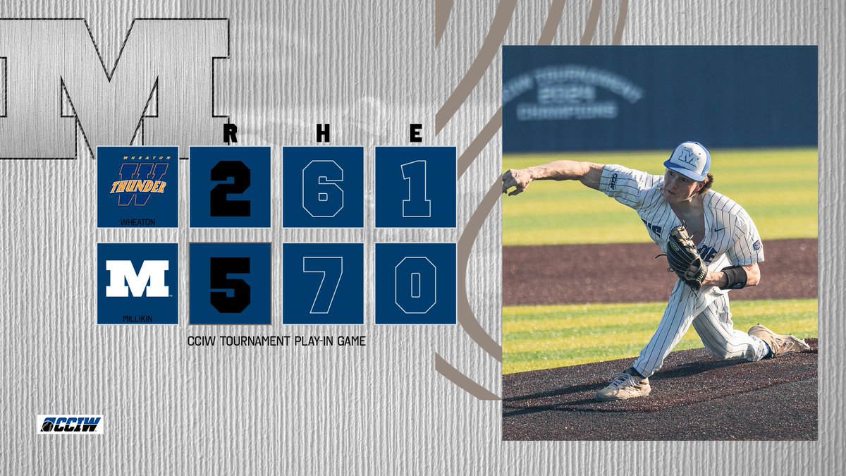 Millikin University Athletics (@mubigblue) on Twitter photo Millikin baseball opens 2025 CCIW Tournament with victory over Wheaton to advance to Thursday action.  Go Big Blue! Millikin baseball opens 2025 CCIW Tournament with victory over Wheaton to advance to Thursday action.  Go Big Blue!