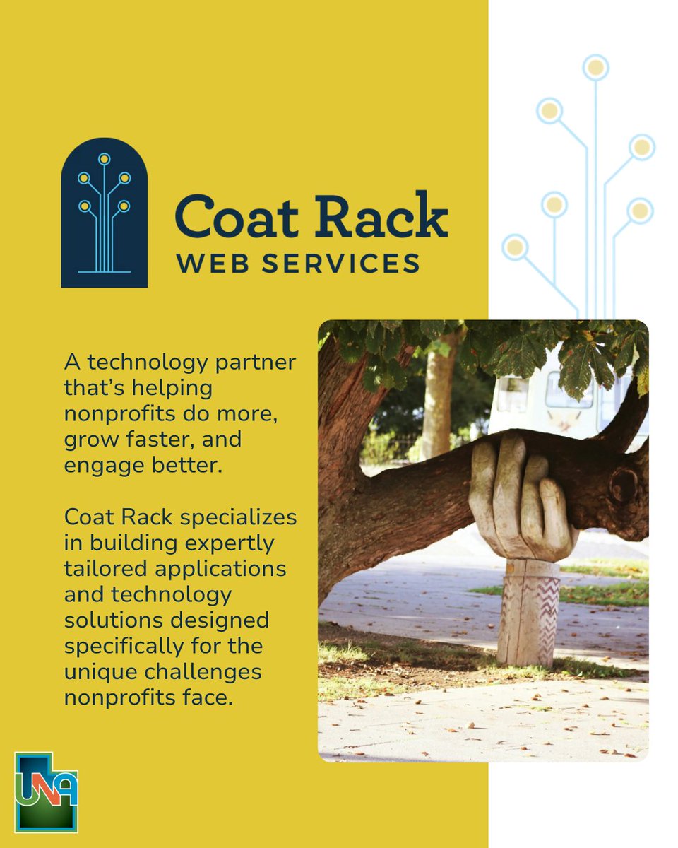 Meet Coat Rack Web Services—your nonprofit’s new favorite tech partner. From custom websites to smarter systems and strategic support, they turn complex tech challenges into mission-driven results. Learn more at coat-rack.io