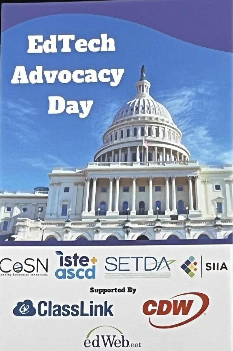 CoSN's tweet image. Yesterday, 70+ U.S. #EdTech leaders went to Capitol Hill to advocate for key education policies on AI, E-Rate, cybersecurity, privacy &amp;amp; more.

📍Their message: Support digital learning for all students - bit.ly/44YIvbq 

#DigitalEquity #ERate #AI #Cybersecurity #EdTech