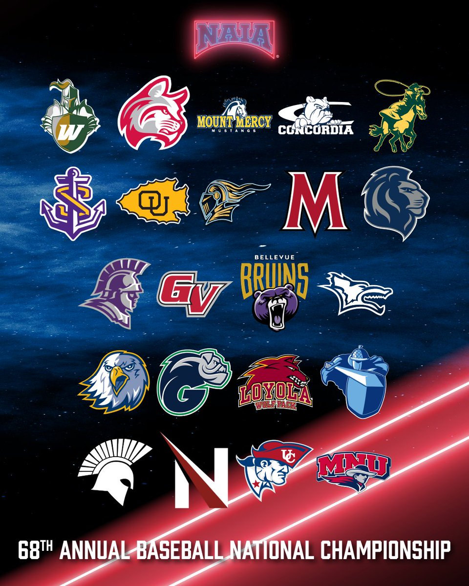Y'ALL IN?

THE 68TH ANNUAL BASEBALL NATIONAL CHAMPIONSHIP FIELD IS SET.

Who's winning it all? 

#PlayNAIA #TheRightWaytoPlay #NAIABaseball