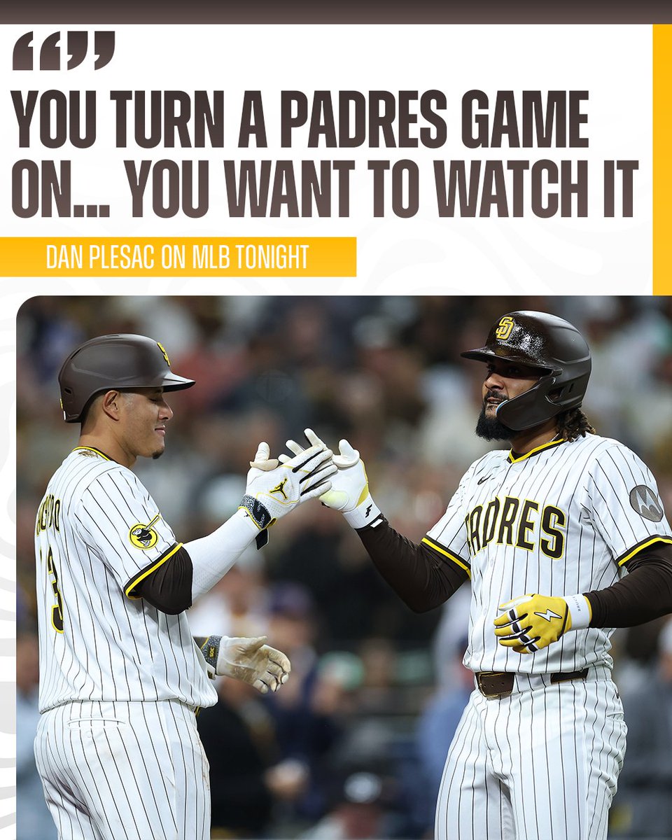 The Padres are must-watch baseball 📺⚡️