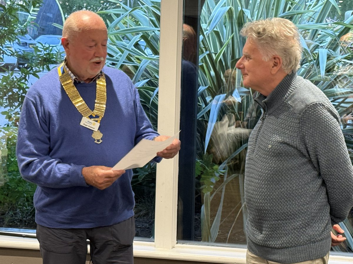 Tonight at our club evening we inducted yet another new member. We are on a roll in 2025!