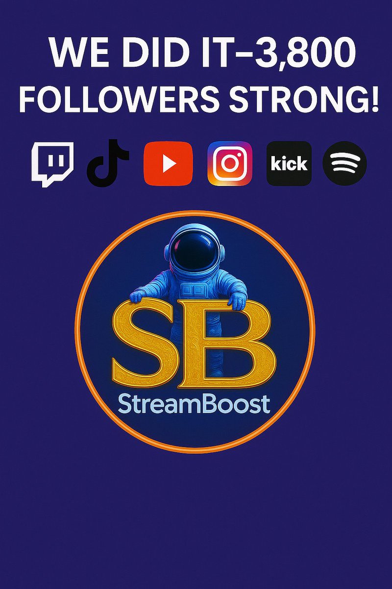 StreamBoostSB's tweet photo. We’re just getting started—thank you for being part of this amazing journey!
Let’s keep building, growing, and supporting each other as a strong creator community.
Stay connected—our best moments are still ahead!
#StreamBoost #ContentCreators #GrowTogether https://t.co/bCnDckJDyx