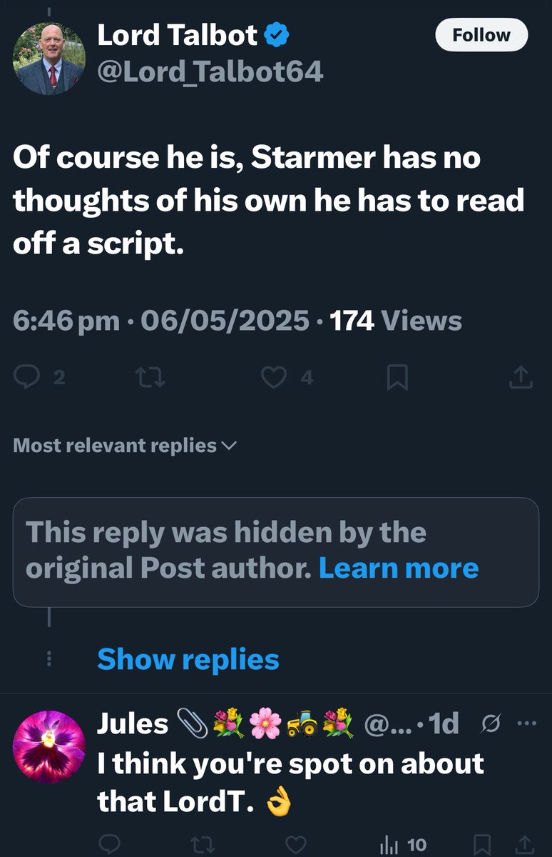 JohnMur24035538's tweet image. Appears I have touched a nerve @Lord_Talbot64
Why did you restrict this post.