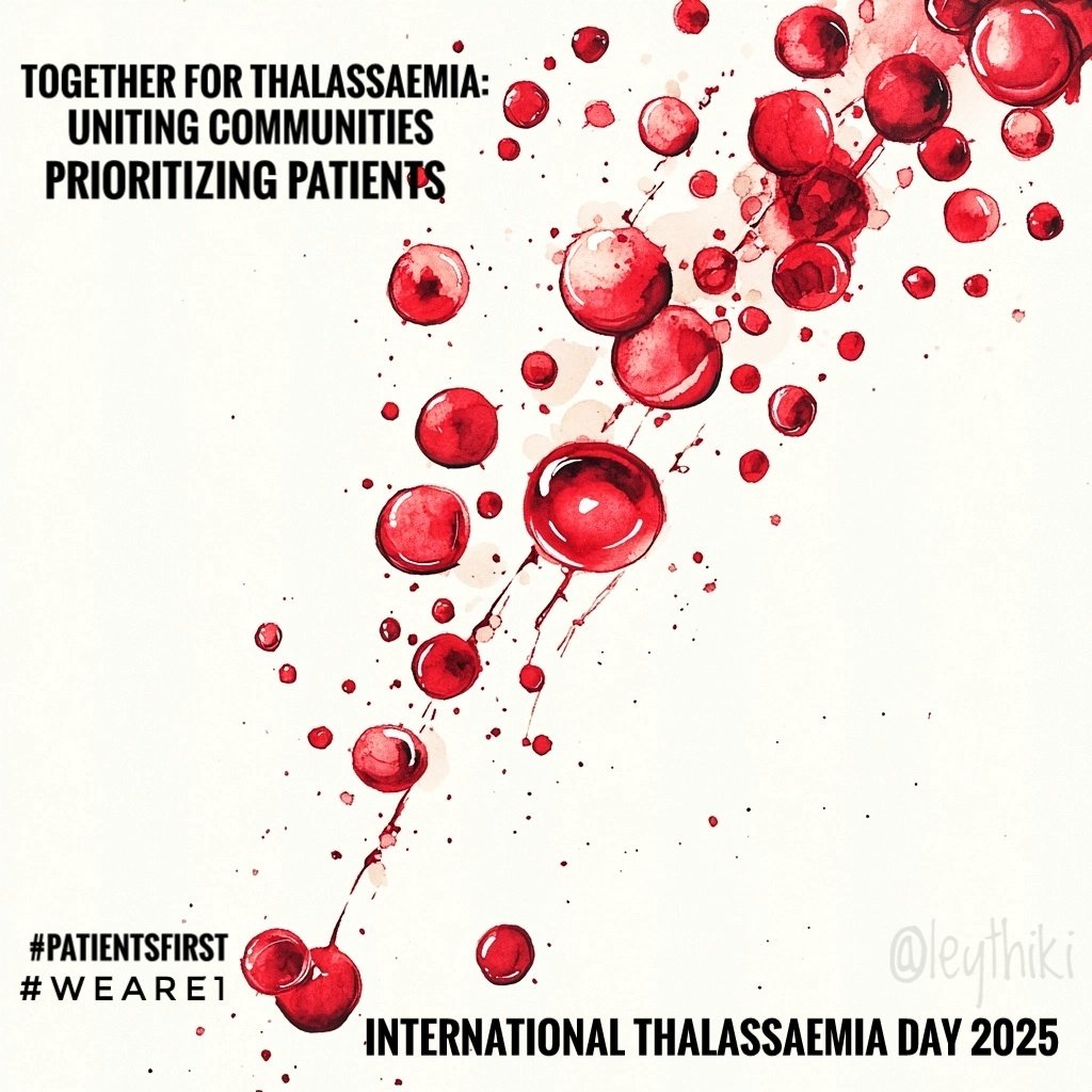 abdulmuizhassan's tweet photo. On International Thalassaemia Day 2025, we proudly embrace the theme, “Together for Thalassaemia: Uniting Communities, Prioritizing Patients”
#WeAre1
#PatientsFirst https://t.co/9SCk9MtlBN