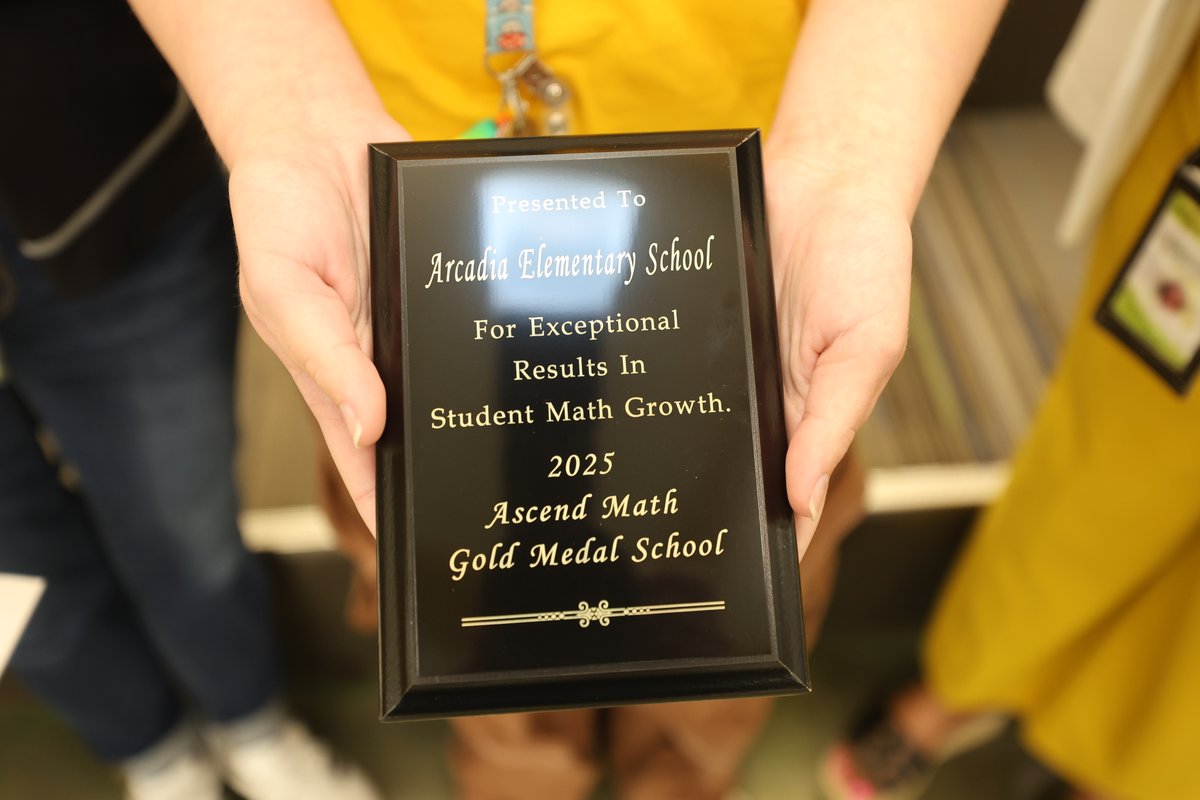 TπS Board of Ed (@tcsboardofed) on Twitter photo .<a href="/ArcadiaStampede/">Arcadia Elementary</a> has been named a 2025 Ascend Math Gold Medal School! Congratulations on receiving this award but, more importantly, on the success of students who utilize Ascend Math and Leadership in a "Gold Medal" implementation! <a href="/MikeDaria/">Mike Daria</a> <a href="/bamaEMW/">Eric Wilson</a> <a href="/ESPNupe/">James Darin Pope</a> <a href="/GWrightArcadia/">Gladys Wright</a> .<a href="/ArcadiaStampede/">Arcadia Elementary</a> has been named a 2025 Ascend Math Gold Medal School! Congratulations on receiving this award but, more importantly, on the success of students who utilize Ascend Math and Leadership in a "Gold Medal" implementation! <a href="/MikeDaria/">Mike Daria</a> <a href="/bamaEMW/">Eric Wilson</a> <a href="/ESPNupe/">James Darin Pope</a> <a href="/GWrightArcadia/">Gladys Wright</a>