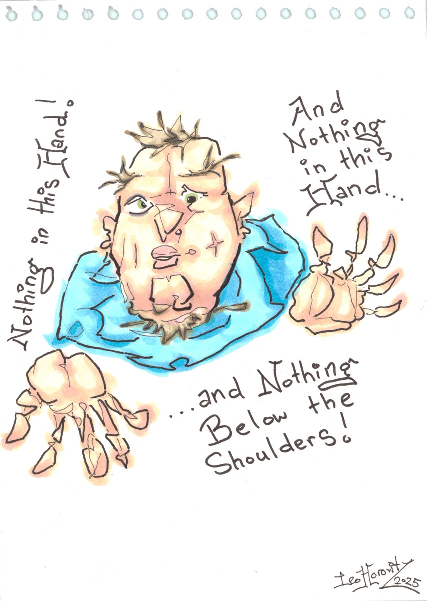 Lehooo's tweet photo. Title: "And Nothing Below the Shoulders"

comicbookstyle markers originalcharacter magic NoAi https://t.co/gABdwmNlyB