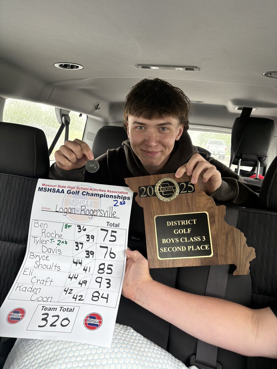 STATE BOUND! Finished 2nd as a team today in Districts! All individuals qualified to go to state. Congrats to Ben (1st) and Tyler (2nd) on receiving All-District medals.