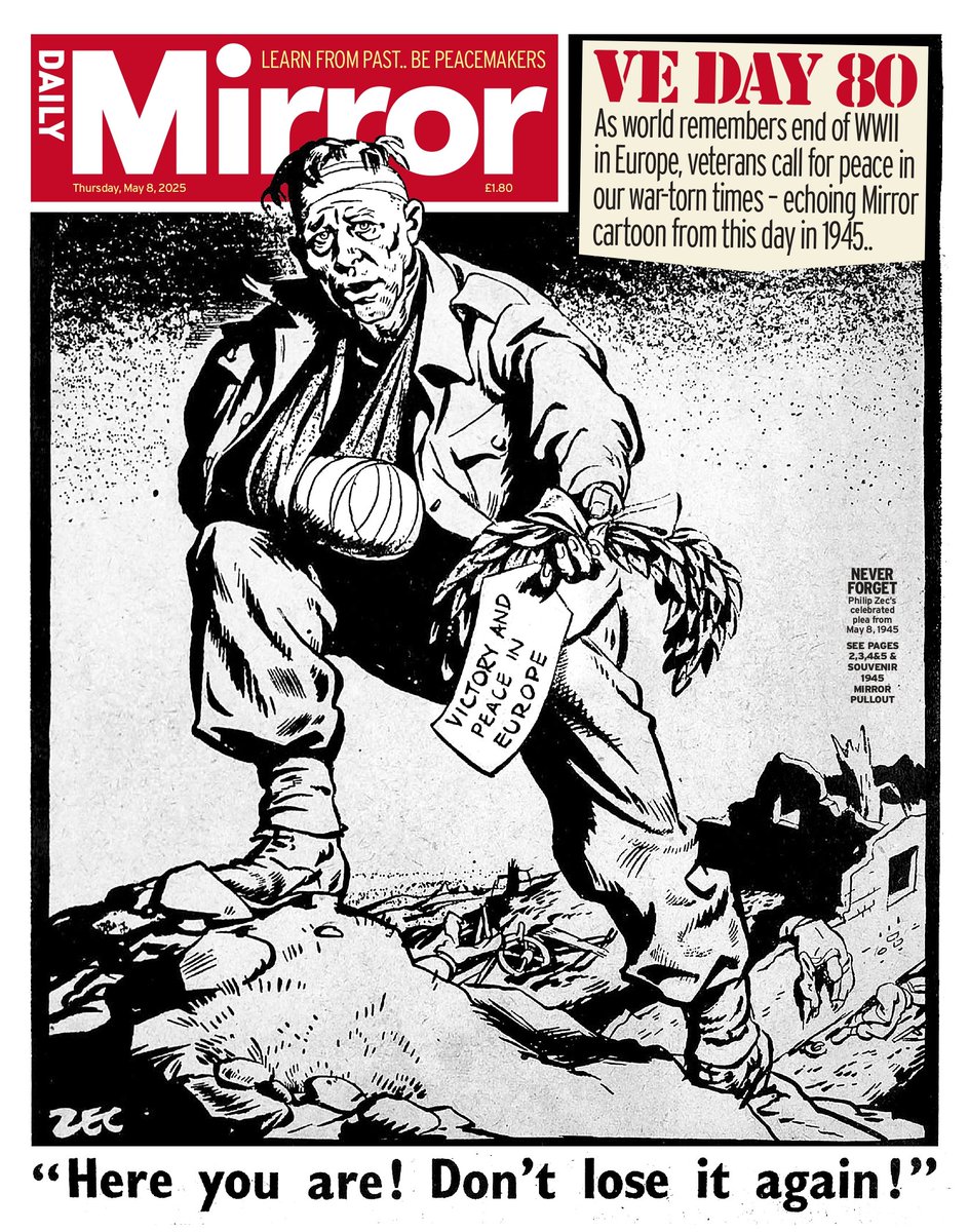 <a href="/MZHemingway/">Mollie</a> 
Thursday's UK Tabs for the 8th May 2025 
#TomorrowsPapersToday