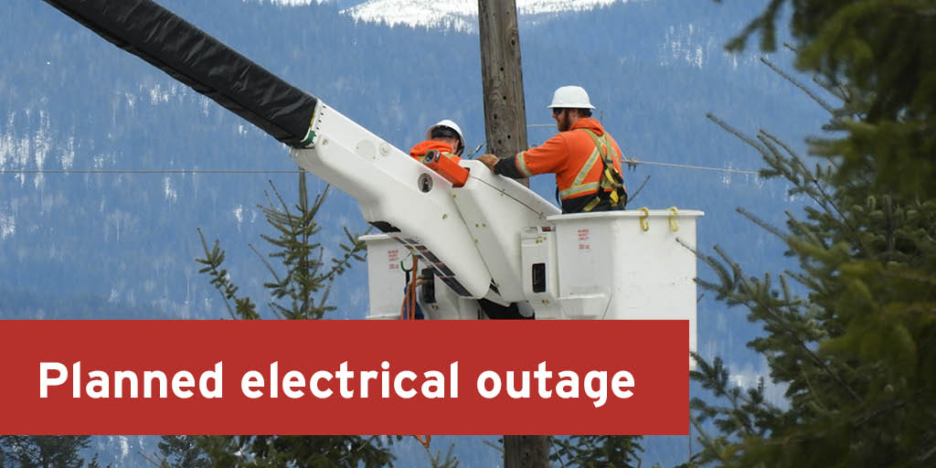 Our crews will be making important upgrades to our electricity system on May 8. Power will be temporarily interrupted to around 120 customers in downtown #CastlegarBC from 10 PM to 4 AM. More info: outages.fortisbc.com/Outages/Home/O…