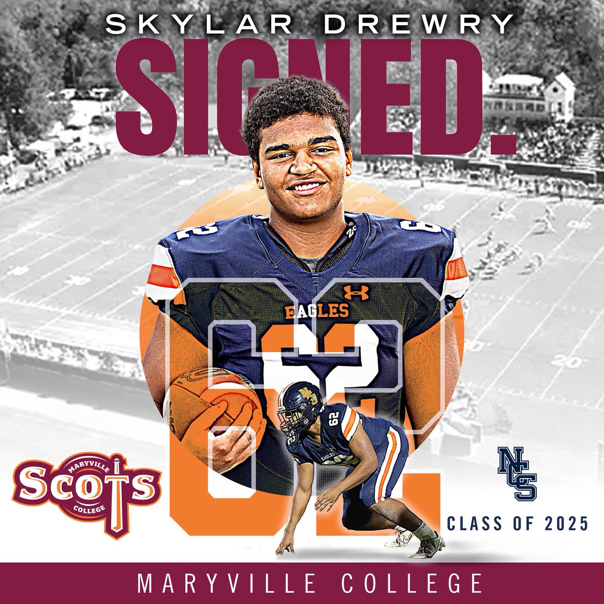 Nashville Christian Athletics (@_ncsathletics) on Twitter photo Congratulations to Skylar Drewry on signing to play football at Maryville College! His journey from underdog to college athlete shows what hard work and perseverance can achieve. Weāre proud of you, Skylar! Go Eagles! Go Scots! <a href="/NCSRecruiting/">Nashville Christian Football Page</a> <a href="/NCSFB/">Nashville Christian Football</a> Congratulations to Skylar Drewry on signing to play football at Maryville College! His journey from underdog to college athlete shows what hard work and perseverance can achieve. Weāre proud of you, Skylar! Go Eagles! Go Scots! <a href="/NCSRecruiting/">Nashville Christian Football Page</a> <a href="/NCSFB/">Nashville Christian Football</a>