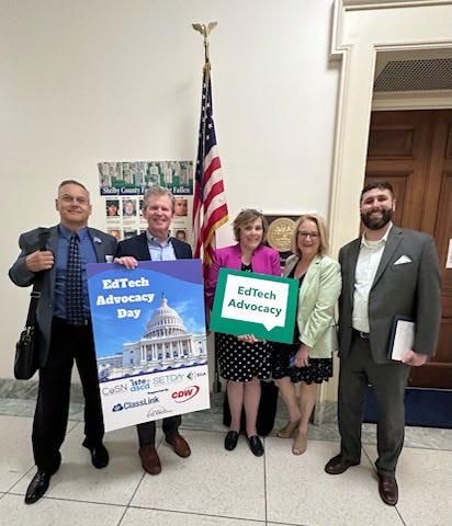 TechDirectors's tweet image. .#METAA was proud to collaborate with ⁦@MassCUE⁩ to represent Massachusetts at this years #EdTech Advocacy Fly-in event in Washington DC. Thank you ⁦@CoSN⁩ ⁦@SETDA⁩ ⁦@SIIA⁩ and ⁦@ISTEofficial⁩ for all your work to make this happen! Our voice matters!