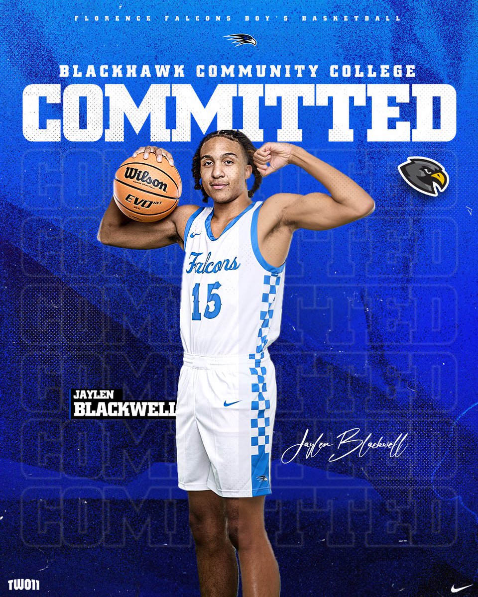 Congrats to <a href="/JaylenBlackwe15/">Jaylen Blackwell</a> on his commitment to Black Hawk CC!

#GoFalcons | #TOUGH