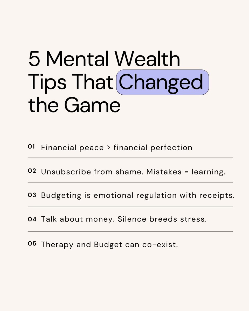 Your mental wealth is worth every penny. Which one are you putting in your emotional emergency fund first?

#financialpeace #mentalhealth #tips #advice #moneyonyourmind