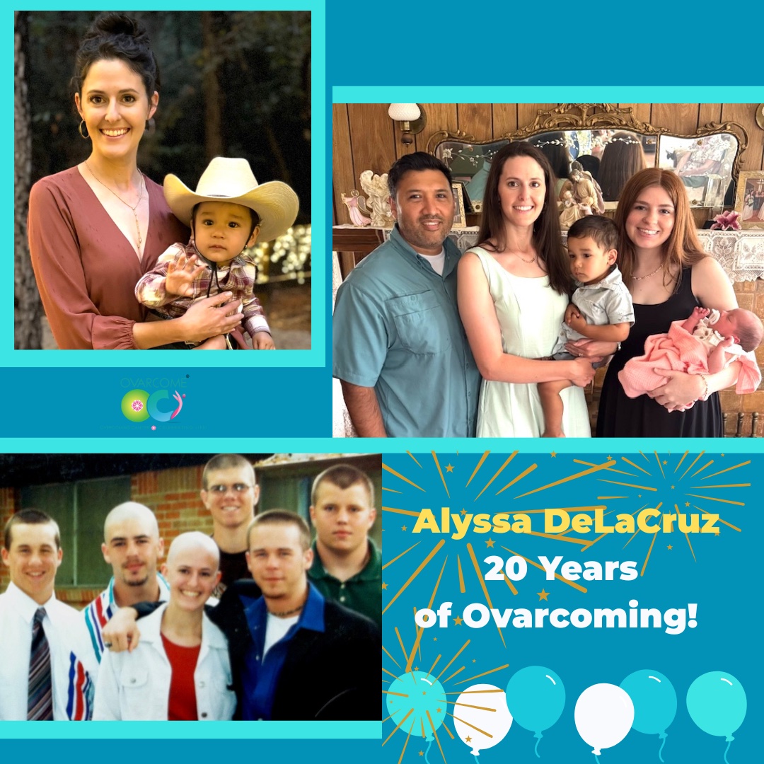 Alyssa celebrates 20 years of Ovarcoming today, after being diagnosed at age 16. Let's work together to make #WorldOvarianCancerDay history. 
"I wouldn’t write my story any other way if I could." 
THIS is how #WeOvarcome! 🩵💪 🎉