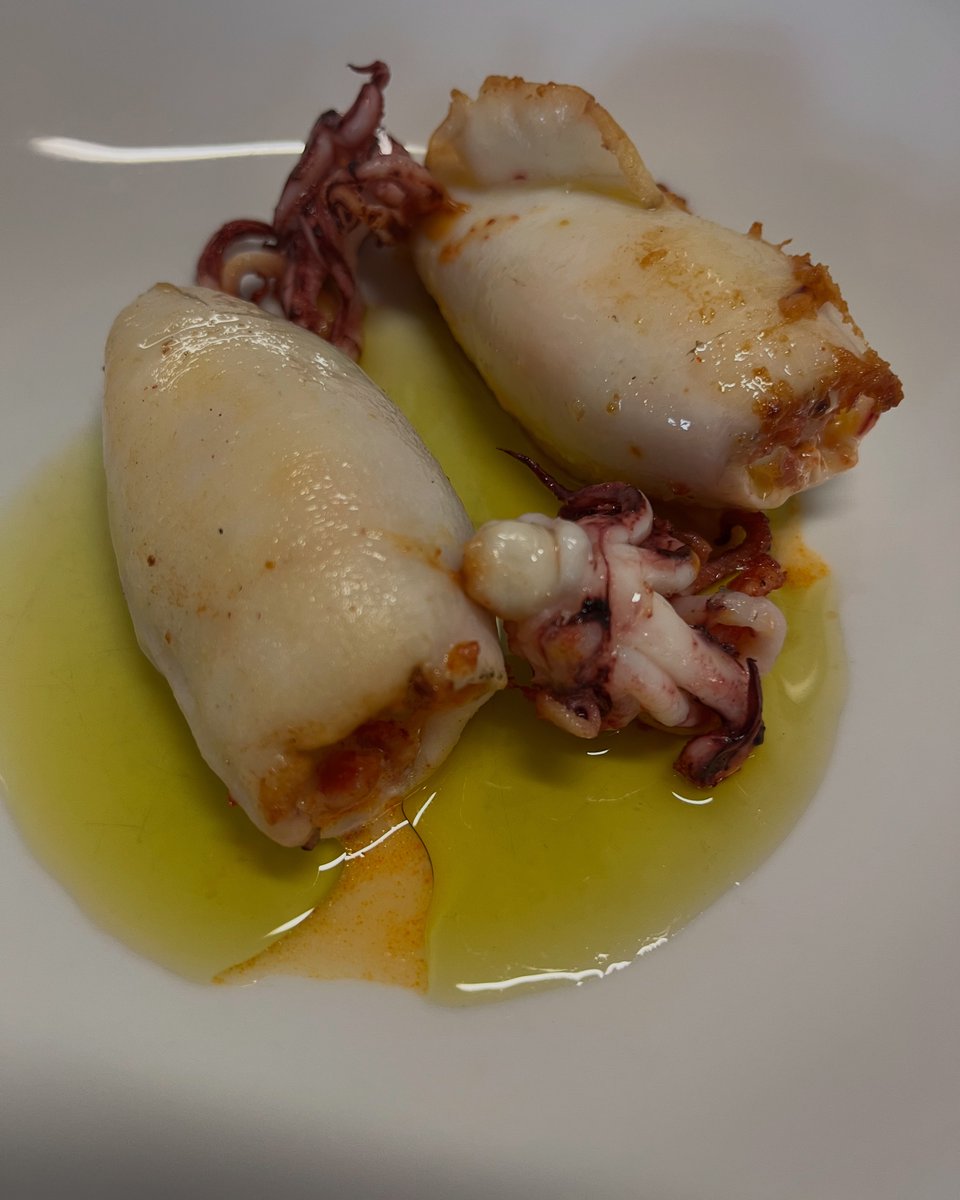 Tom Doorley (@tomdoorley) on Twitter photo This is baby squid stuffed with chorizo and feta, following a recipe by <a href="/CorrigansFood/">Richard Corrigan</a> - very simple, based on very quick, very hot cooking. Finished with a splash of exquisite Palestinian EVOO from Al'lard in the West Bank. It was very good indeed... This is baby squid stuffed with chorizo and feta, following a recipe by <a href="/CorrigansFood/">Richard Corrigan</a> - very simple, based on very quick, very hot cooking. Finished with a splash of exquisite Palestinian EVOO from Al'lard in the West Bank. It was very good indeed...