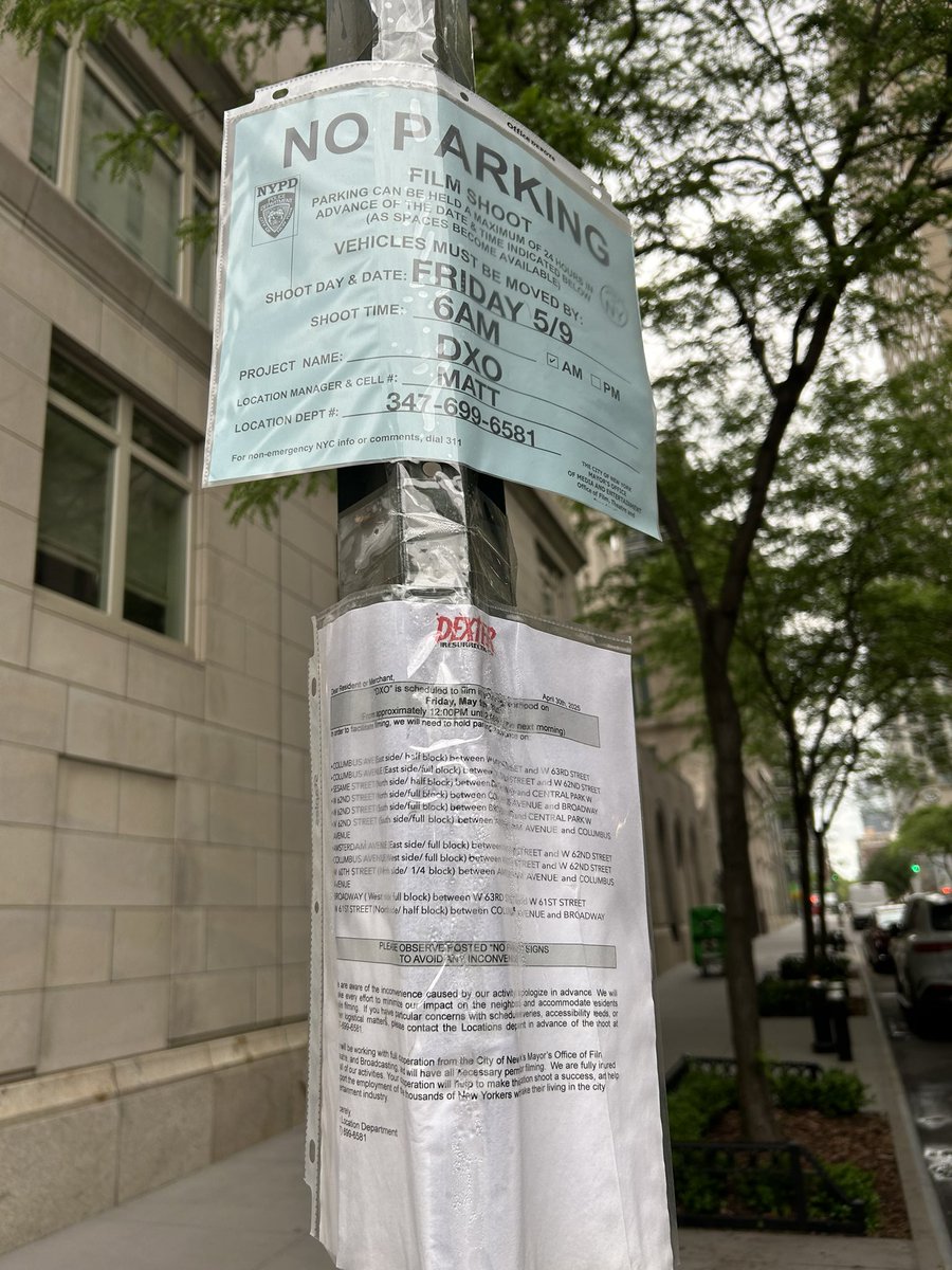 “Dexter” filming around 62nd St and Central Park West on Friday, May 9th. Cc <a href="/olv/">olv</a>