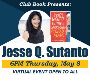 TOMORROW: Jesse Sutanto joins <a href="/CarverCoLibrary/">Carver County Library</a> for the final <a href="/ClubBookMN/">Club Book</a> of our spring season. Join us online for this free program! Details: clubbook.org.