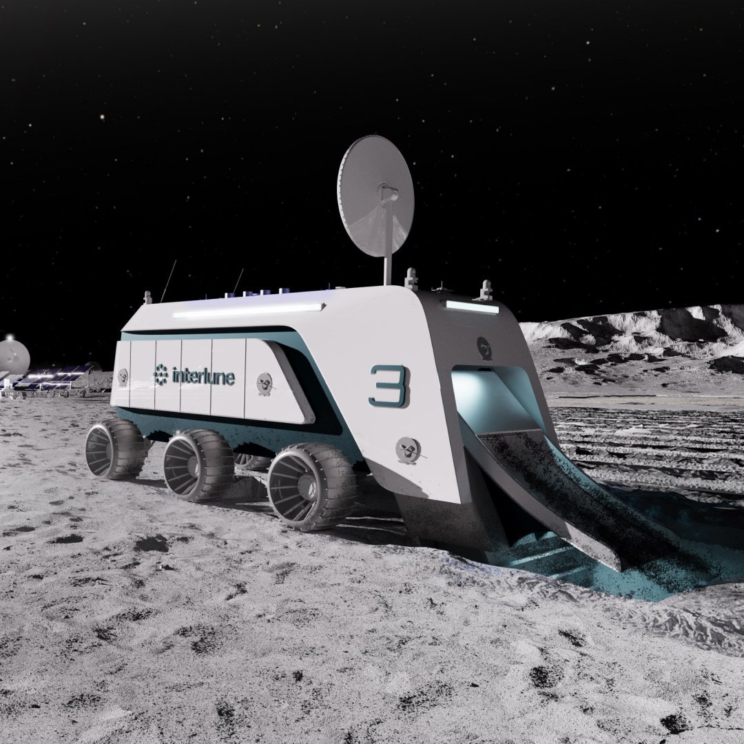Interlune <a href="/InterluneSpace/">Interlune</a>
Today we unveiled the full-scale prototype of our Interlune excavator, developed in partnership with <a href="/vermeercorp/">Vermeer Corporation</a>, a global leader in industrial equipment manufacturing.  The first-of-its-kind lunar excavator is designed to continuously ingest 100 metric