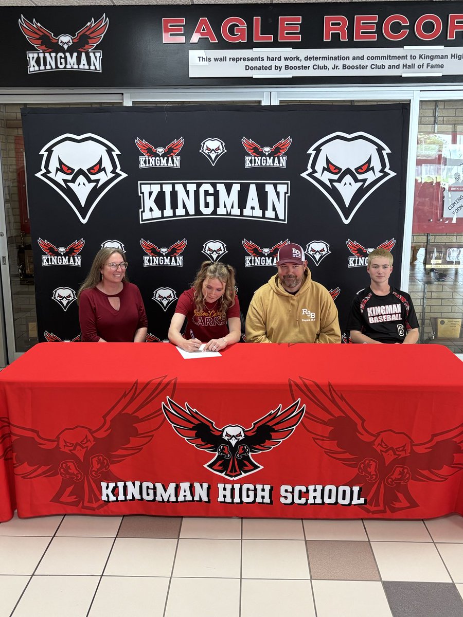 Macie Brannan plans to play softball at Hesston College next season.  Congratulations!